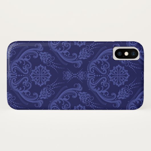 Luxe blauwe damesbehang Case-Mate iPhone case (Achterkant (horizontaal))