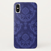 Luxe blauwe damesbehang Case-Mate iPhone case (Achterkant)