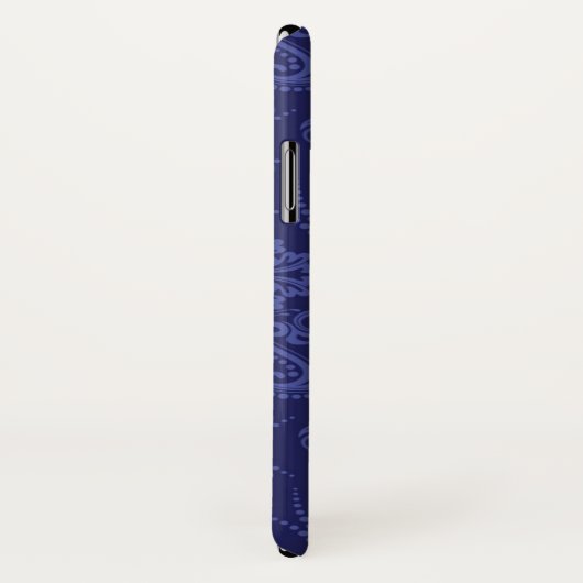Luxe blauwe damesbehang Case-Mate iPhone case (Achterkant / rechts)