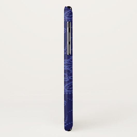 Luxe blauwe damesbehang Case-Mate iPhone case (Achterkant/links)