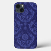 Luxe blauwe damesbehang Case-Mate iPhone case (Achterkant)