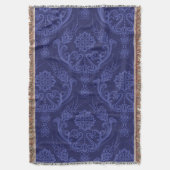 Luxe blauwe damesbehang deken (Voorkant Verticaal)