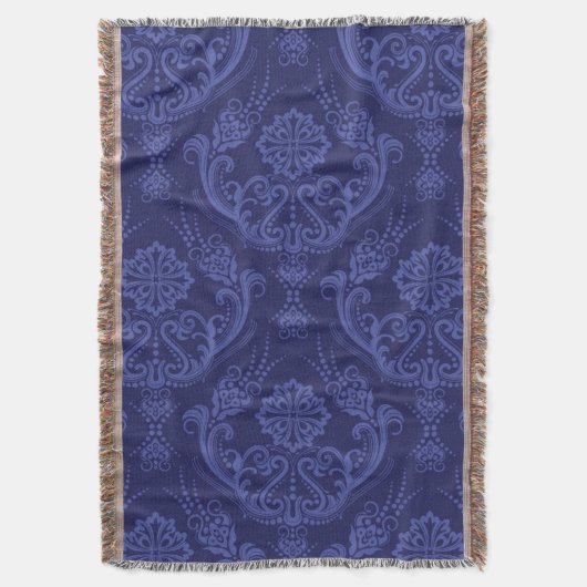 Luxe blauwe damesbehang deken (Voorkant Verticaal)