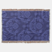 Luxe blauwe damesbehang deken (Voorkant)