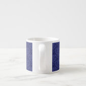 Luxe blauwe damesbehang espresso kop (Achterkant)