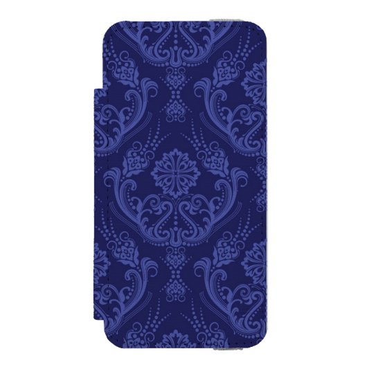 Luxe blauwe damesbehang incipio iPhone portemonnee hoesje (Voorkant Agenda)