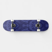 Luxe blauwe damesbehang persoonlijk skateboard (Horizontaal)