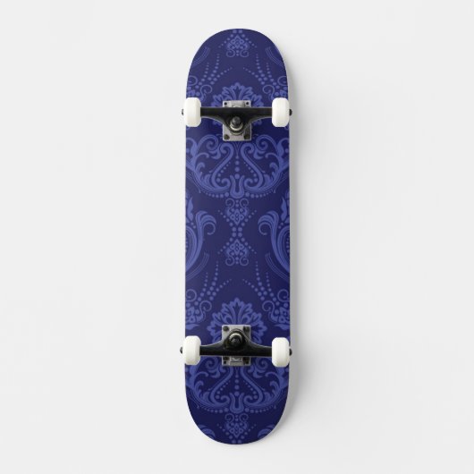 Luxe blauwe damesbehang persoonlijk skateboard (Voorkant)