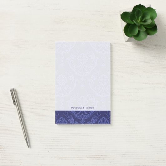 Luxe blauwe damesbehang post-it® notes (Kantoor)