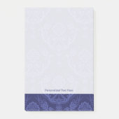 Luxe blauwe damesbehang post-it® notes (Voorkant)