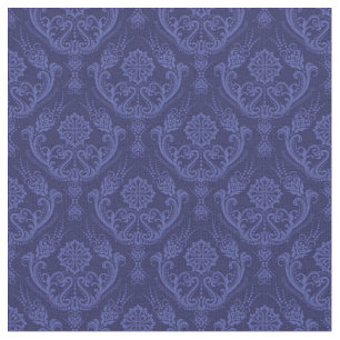 Luxe blauwe damesbehang stof