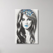Luxe Blauwe Elegantie Canvas Art (Voorkant)