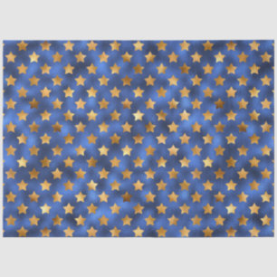 Luxe Blauwe en Gouden Serie Design 10 Tissuepapier
