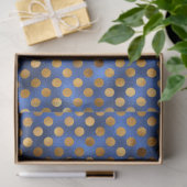 Luxe Blauwe en Gouden Serie Design 13 Tissuepapier (Geschenk)