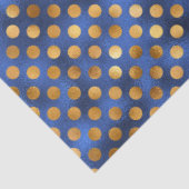 Luxe Blauwe en Gouden Serie Design 13 Tissuepapier (Detail)