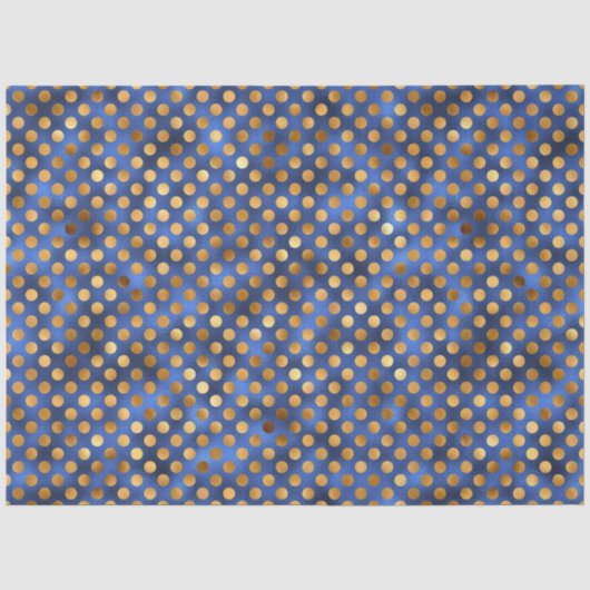Luxe Blauwe en Gouden Serie Design 13 Tissuepapier (Voorkant)