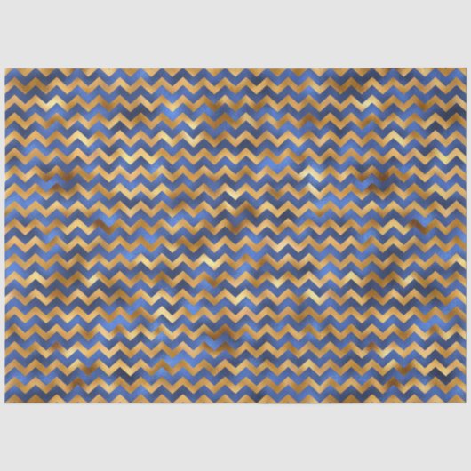 Luxe Blauwe en Gouden Serie Design 14 Tissuepapier (Voorkant)