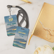 Luxe Blauwe Gouden Teal Landschap VIP All Access P