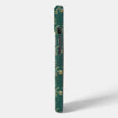 Luxe Blauwe Groene Gouden Bij Krans Raster Christe Case-Mate iPhone Case (Achterkant / Links)