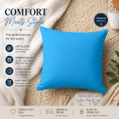 Luxe blauwe minimalistische sierkussen