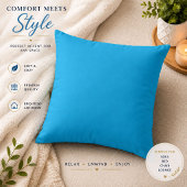 Luxe blauwe minimalistische sierkussen