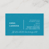 Luxe Blauwe Nail Kleur Nail Tech Nail Salon Visitekaartje (Achterkant)