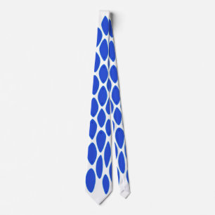 Luxe Blauwe Python Huidpatroon Stropdas