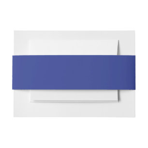 Luxe blauwe uitnodiging tailleband uitnodigingen wikkel