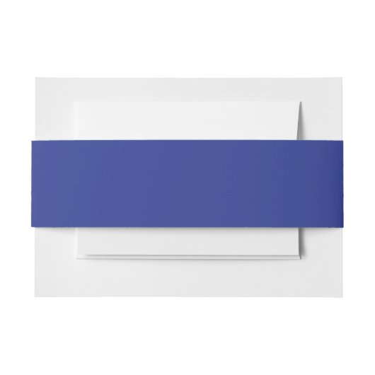 Luxe blauwe uitnodiging tailleband uitnodigingen wikkel (Voorkant Voorbeeld)