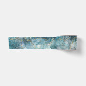 Luxe blauwe, witte en gouden metalen zijden lint (Voorkant)