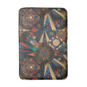 Luxe Blauwgroen "Ancient Indigenous Chronicles" vl Badmat (Voorkant Verticaal)