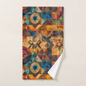 Luxe Blauwgroen "Erfelijke Artisticiteit" Pluche b Bad Handdoek (Handdoek)