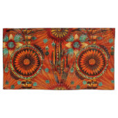 Luxe Blauwgroen "Intrinsieke Echoes" King Kussensl Kussensloop (Voorkant-Links)