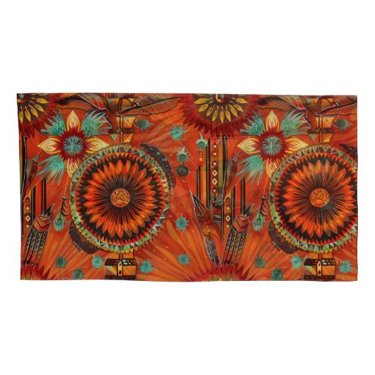 Luxe Blauwgroen "Intrinsieke Echoes" King Kussensl Kussensloop (Achterkant-Rechts)