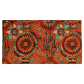 Luxe Blauwgroen "Intrinsieke Echoes" King Kussensl Kussensloop (Voorkant-Rechts)