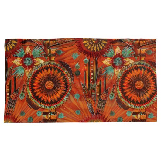 Luxe Blauwgroen "Intrinsieke Echoes" King Kussensl Kussensloop (Voorkant-Rechts)