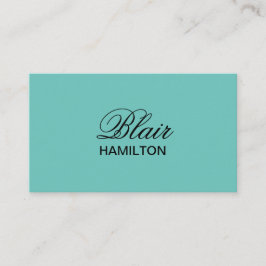 Luxe Blauwgroen Visitekaartje