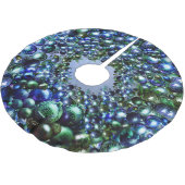 Luxe blauwgroene kerstboomrok kerstboom rok (Gekanteld)