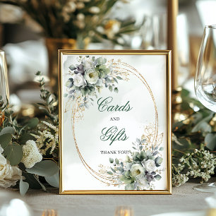 Luxe Bloem Botanische Boho Kaarten en Cadeaus Bord Poster