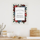Luxe bloem kader bruidsfeest welkom bord poster (Keuken)