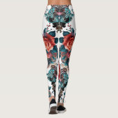 Luxe bloem leggings (Achterkant)