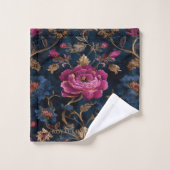 Luxe Bloem Vintage Koninklijk Bad Handdoek (Wasdoekje)