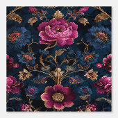 Luxe Bloem Vintage Koninklijk Behang (Voorkant)