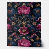 Luxe Bloem Vintage Koninklijk Behang (Afrollen)