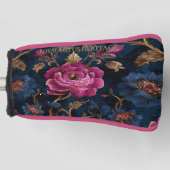 Luxe Bloem Vintage Koninklijk Golfheadcover (Voorkant)
