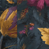 Luxe Bloem Vintage Koninklijk Saffraan Behang (Zoom)
