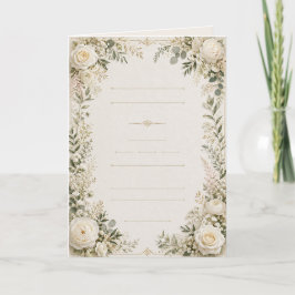 Luxe Bloemen Bruiloftsinvatie