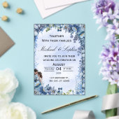 Luxe Bloemen Bruiloftsinvatie Acryl Uitnodigingen (Insitu (Huwelijk))