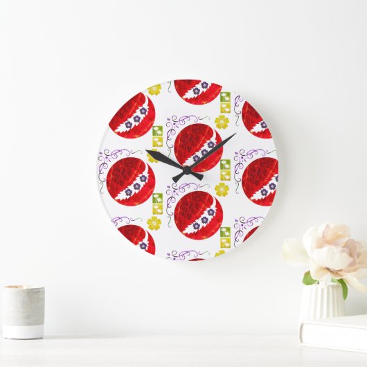 luxe bloemen grote klok (Huis)