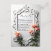 Luxe   Bloemen Lijst Details Informatiekaartje (Voorkant)